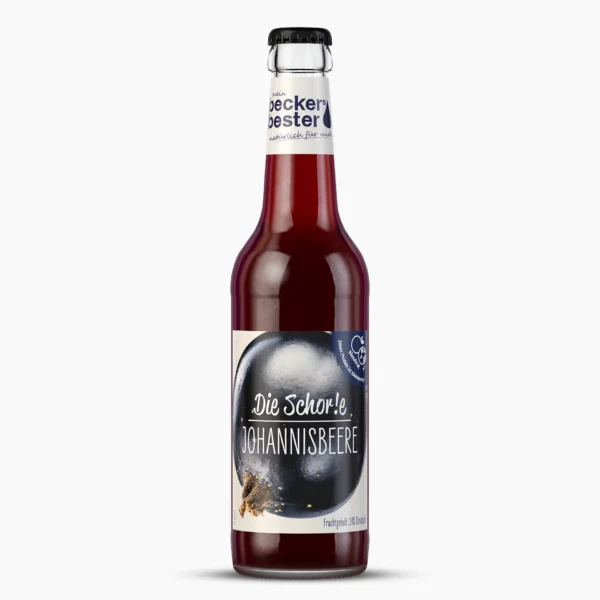 beckers bester: Die Schorle Johannisbeere in der 0,33 Liter Mehrweg Flasche