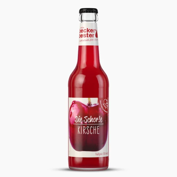 beckers bester: Die Schorle Kirsche in der 0,33 Liter Mehrweg Flasche