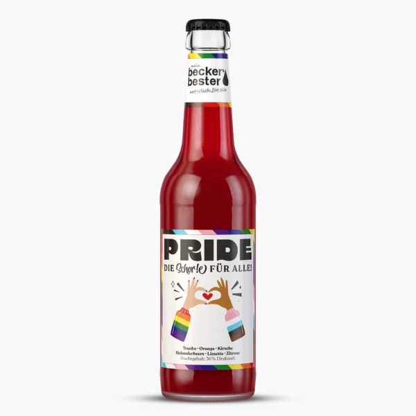 beckers bester: Die Schorle Pride in der 0,33 Liter Mehrweg Flasche