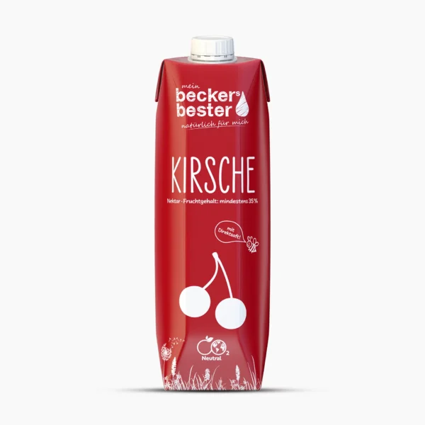 beckers bester: Kirsche in der 1 Liter Tetra Pak Verpackung