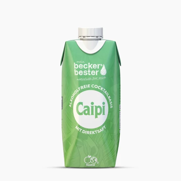 beckers bester: Caipi Cocktailbasis alkoholfrei in der 0,33 Liter Tetra Pak Verpackung
