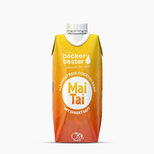 beckers bester: Mai Tai Cocktailbasis alkoholfrei in der 0,33 Liter Tetra Pak Verpackung