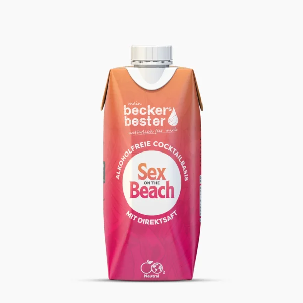 beckers bester: Sex on the Beach Cocktailbasis alkoholfrei in der 0,33 Liter Tetra Pak Verpackung